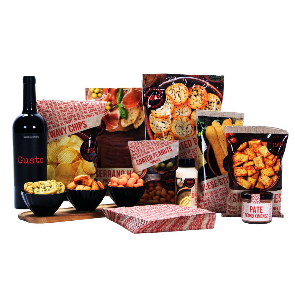 Gusto tinto & serveerset tapasgenot