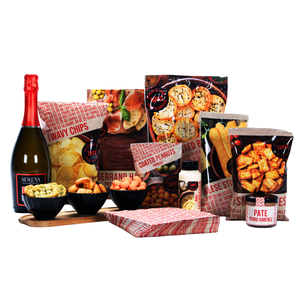 Prosecco spumante & serveerset tapasgenot