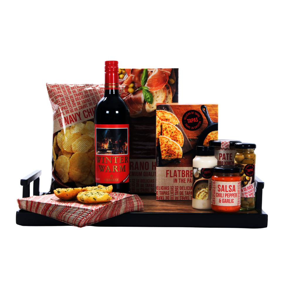 Winterwarm glühwein & tapasgenot kerstpakket