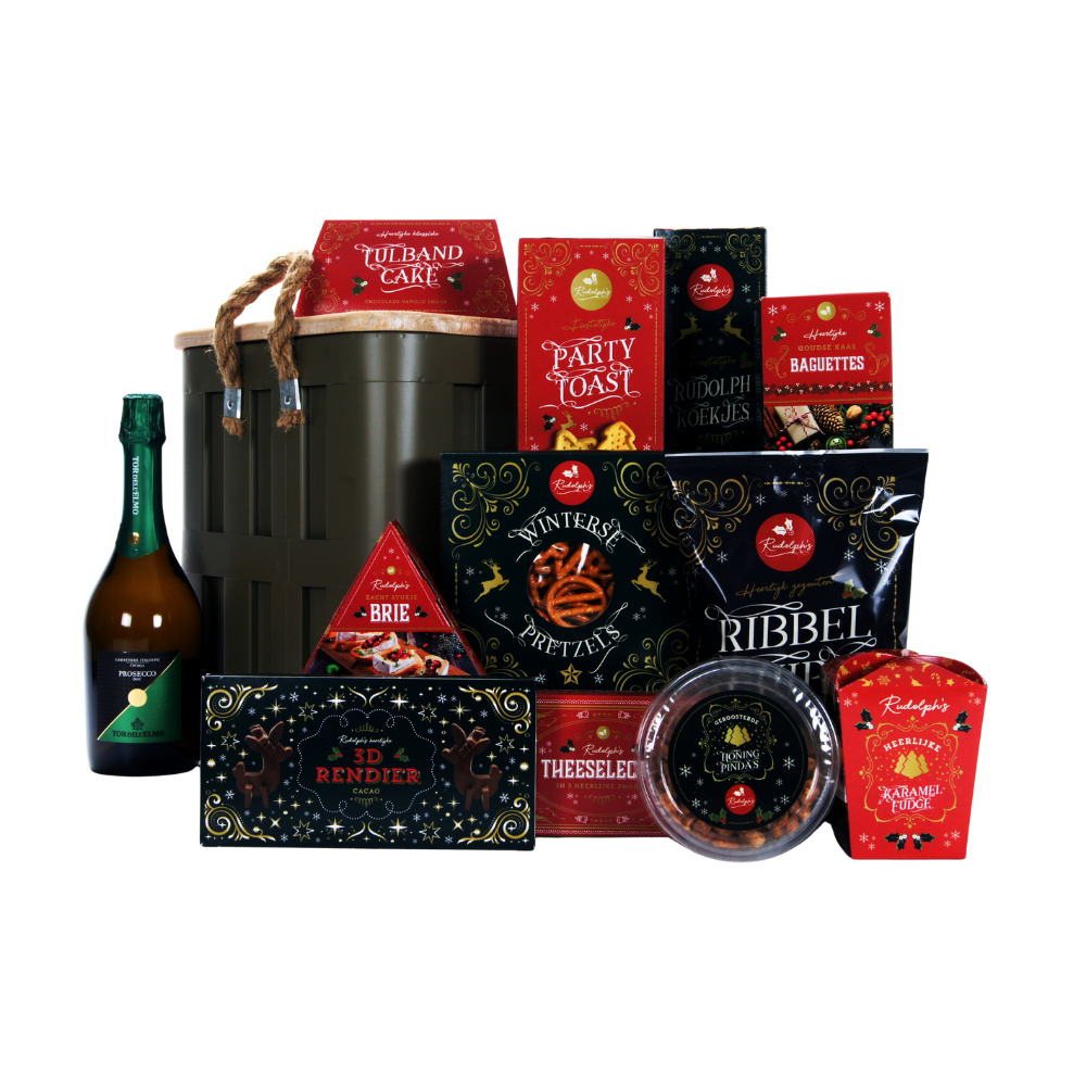 Tor dell'elmo prosecco & opbergbox kerstpakket