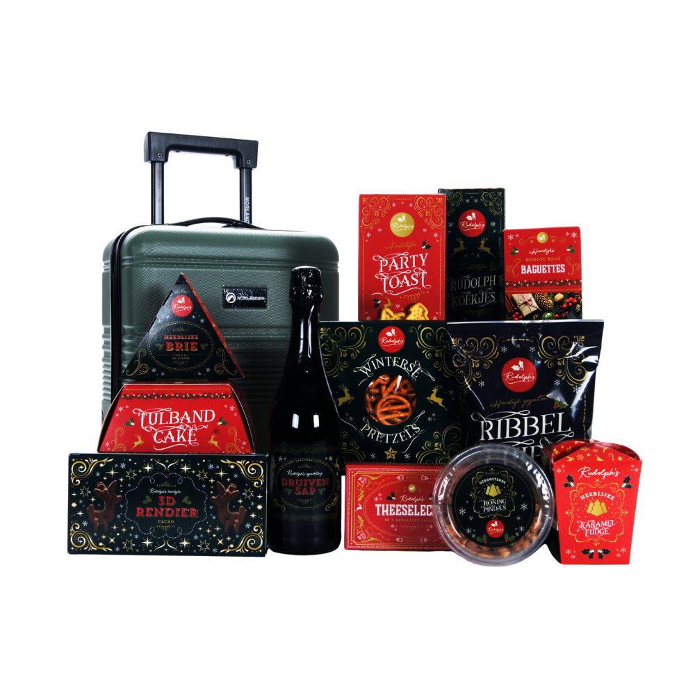 Rudolph sparkling druivensap & cabin trolley verwenmoment