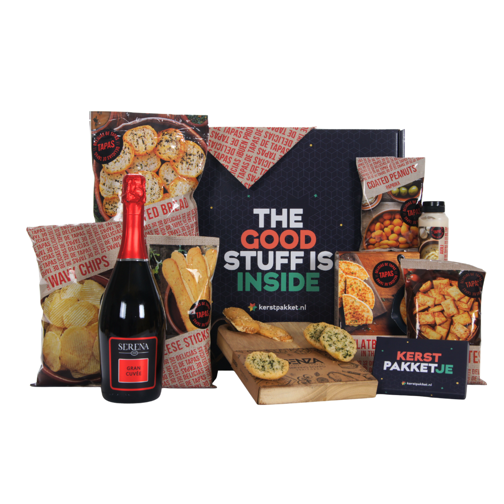 Prosecco Spumante Terra Serena Treviso met Delicias de Tapas borrelhapjes