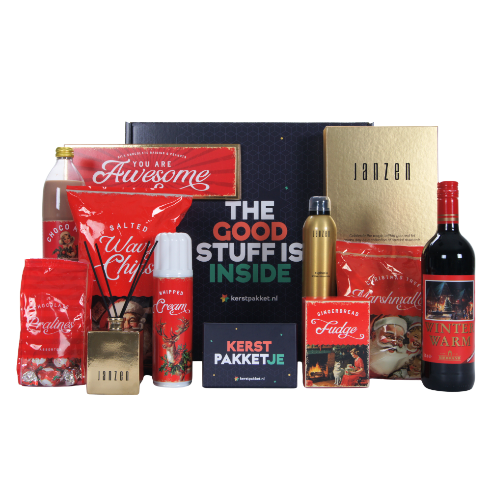 Winterwarm Glühwein & Vintage Christmas Delights Kerstpakket met Giftset Euphoria