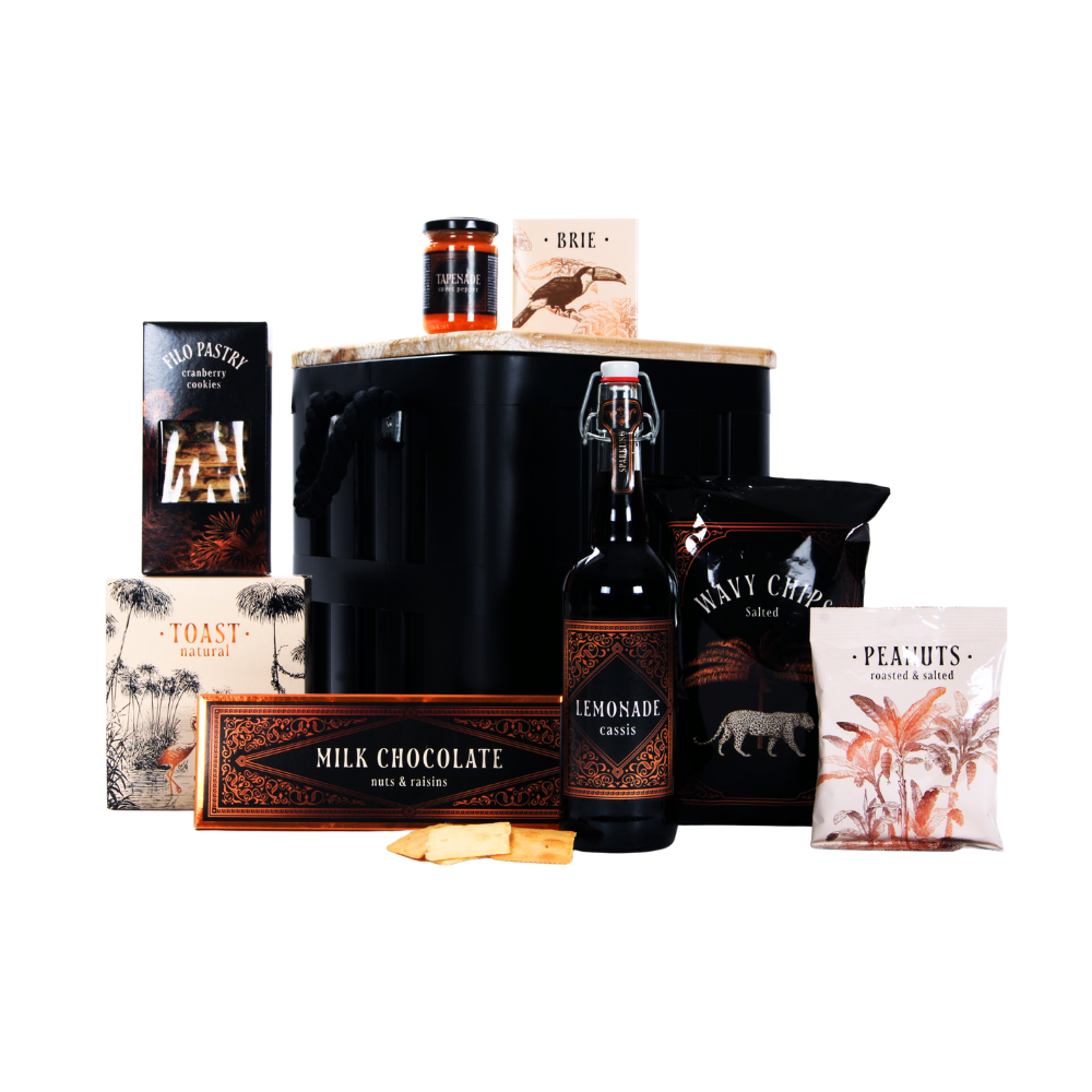 Nature's Paradise Sparkling Limonade Cassis & Jens Living opbergbox met lekkernijen