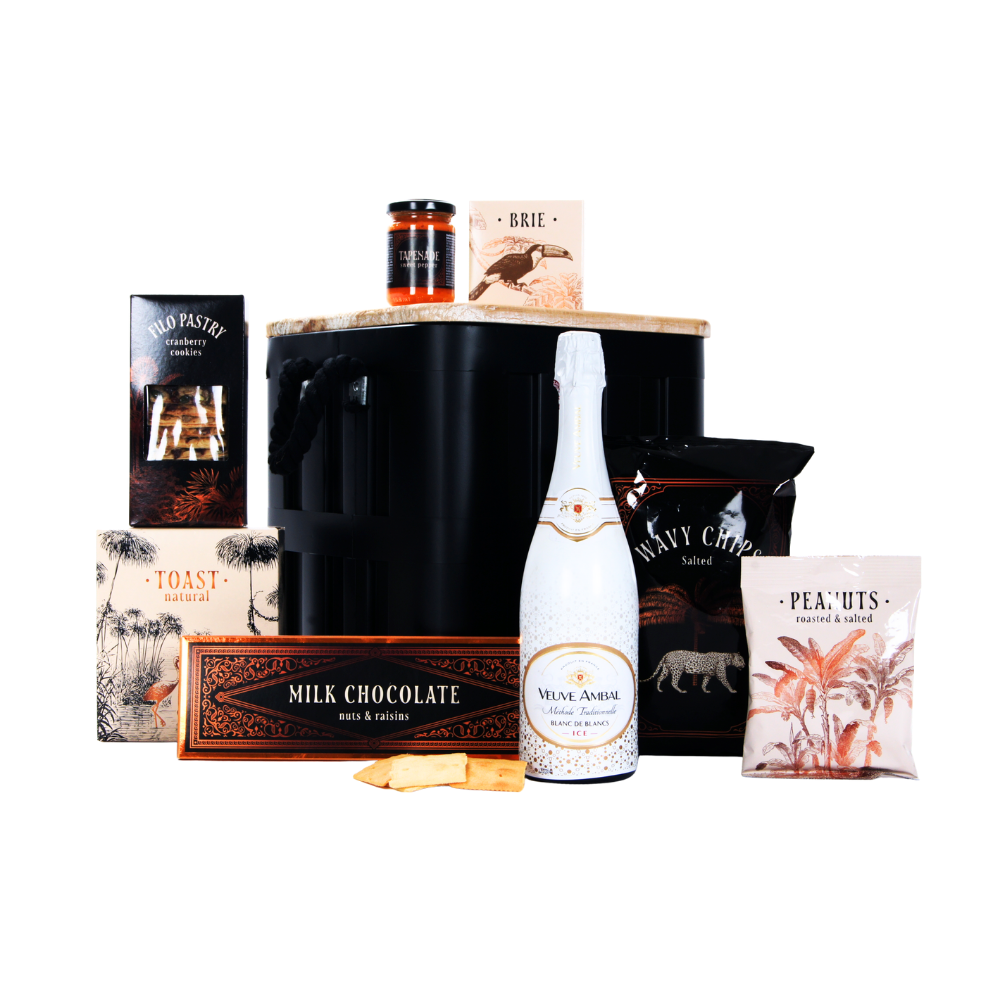 Veuve Ambal "Ice" & Jens Living opbergbox met luxe lekkernijen