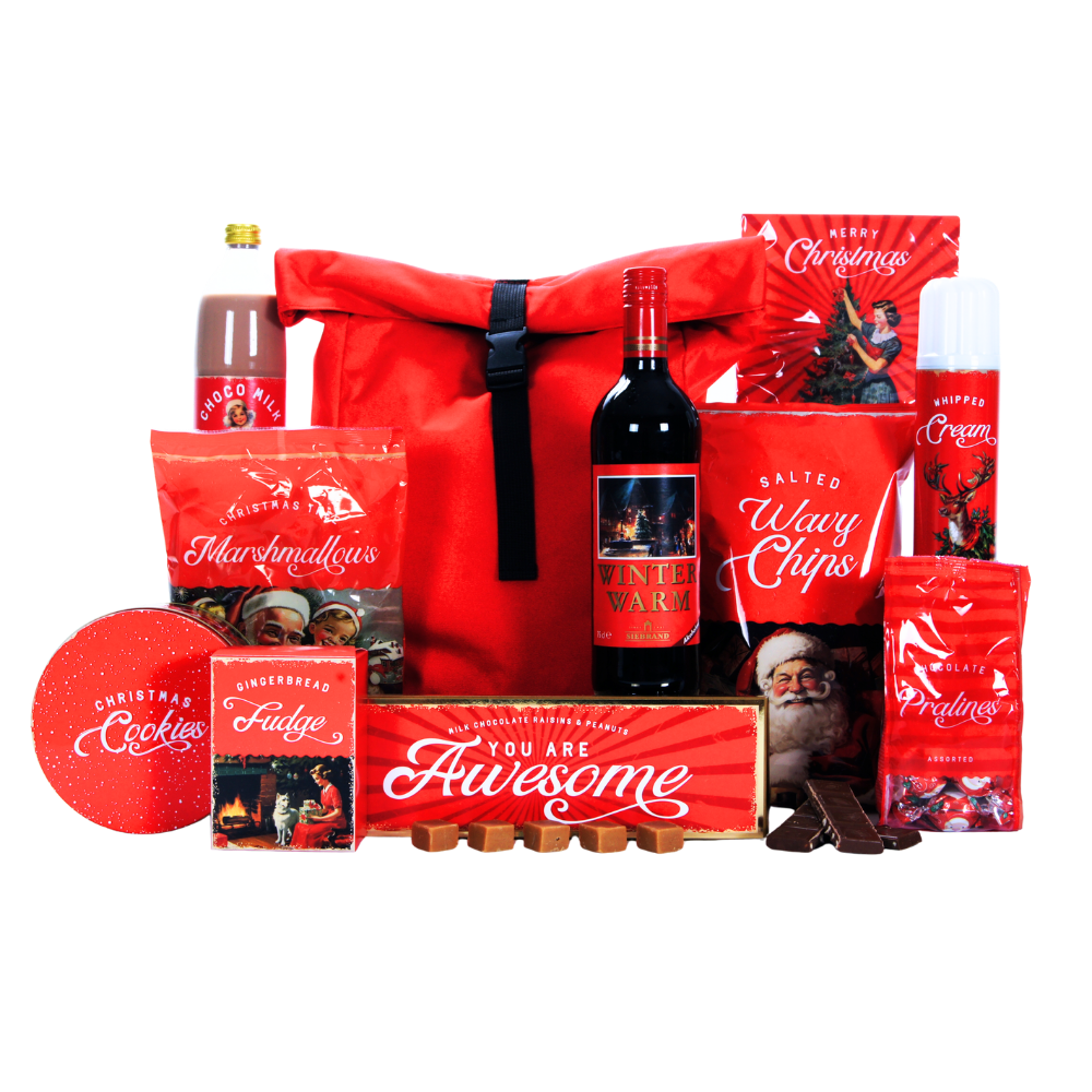 Winterwarm Glühwein & Basic Rolltop Backpack