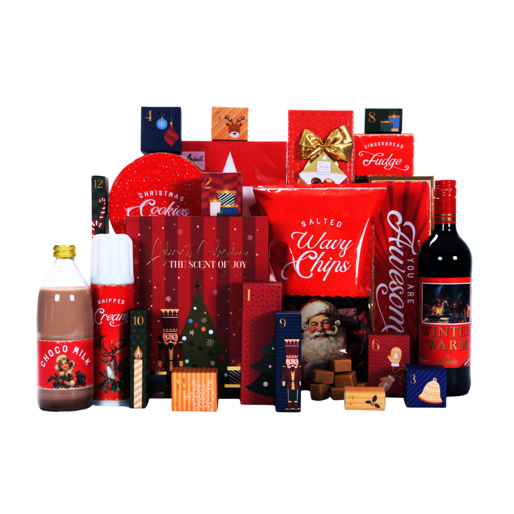Alcoholvrije Glühwein & Adventskalender kerstpakket