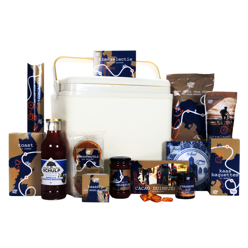 Chimay Blauw & Koelbox Borrelpakket