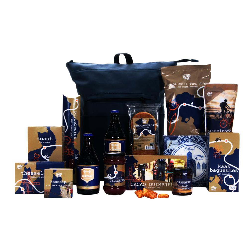 Chimay Blauw & Retro Rugtas Borrelpakket
