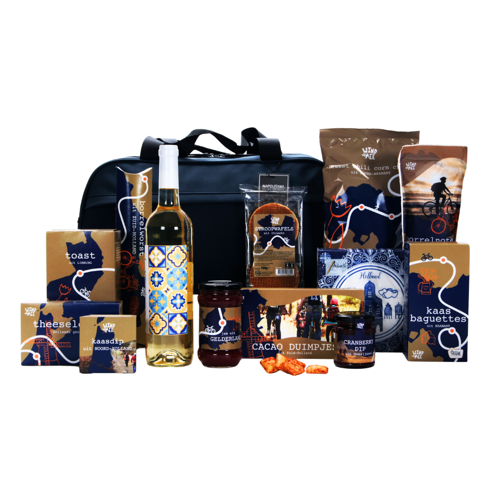 Vinha de loris vinho & retro sporttas borrelpakket