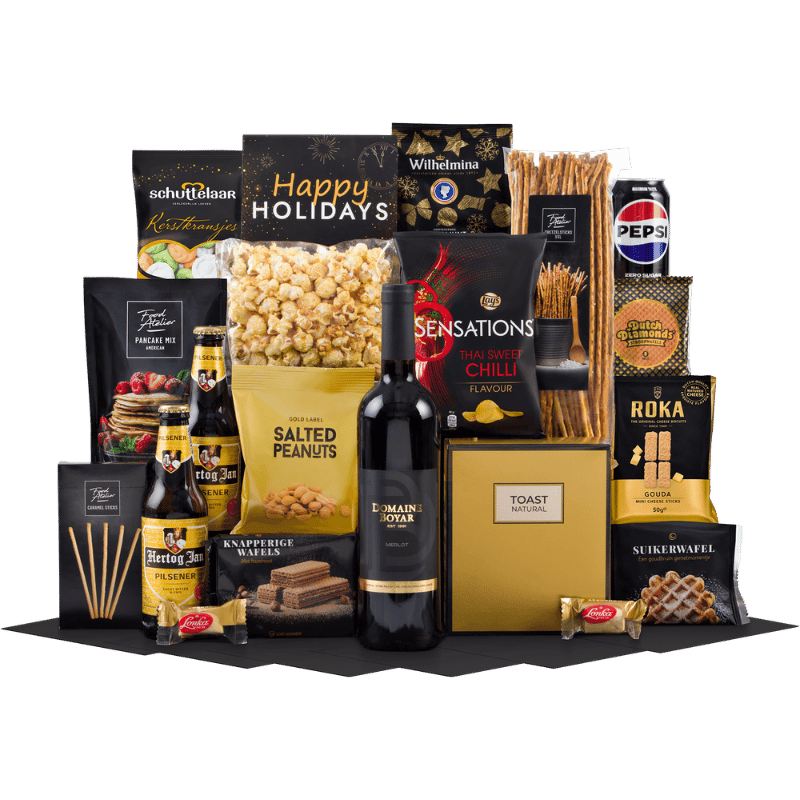 Wijn & Bier Kerstkransjes Box Compleet Gevuld