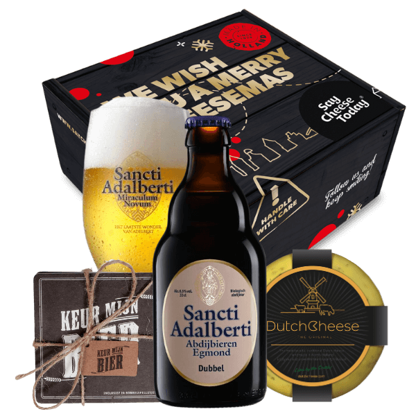 Egmondse Dubbel Bier & Kaas Kerstpakket