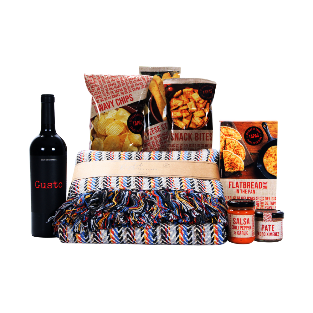 Gusto tinto & tapasplaid kerstpakket