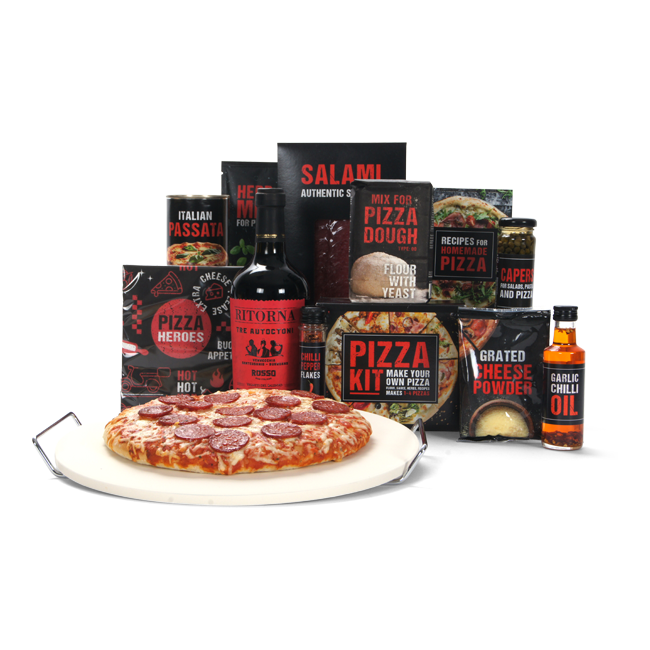 Pizzasteen Set & Rosso