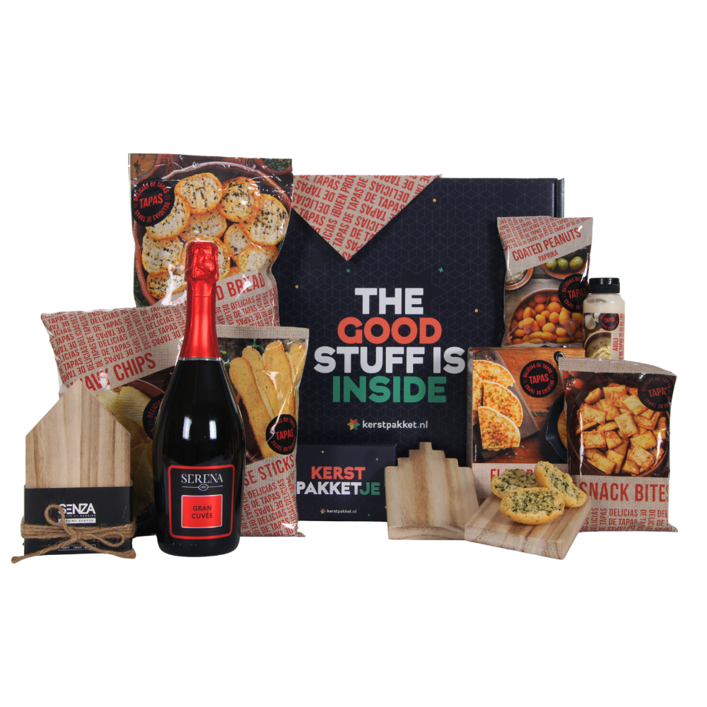 Kerstpakket: Feestelijke Tapas en Prosecco Verwennerij