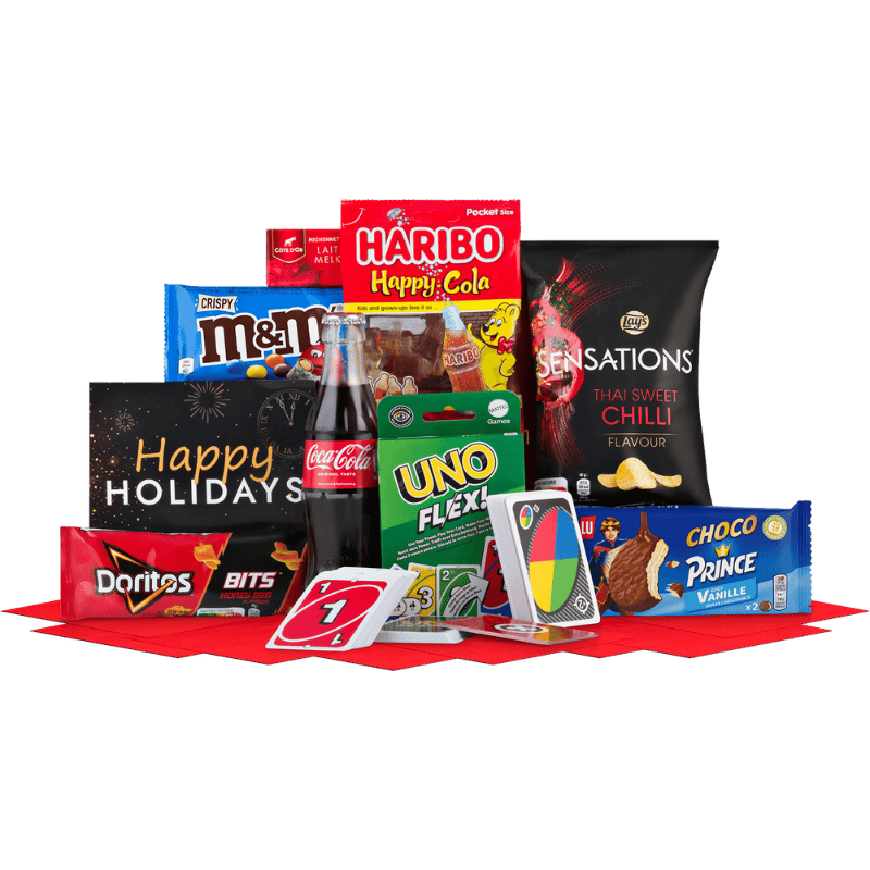 Speelavond Kerstpakket met Kaartspel en Snacks