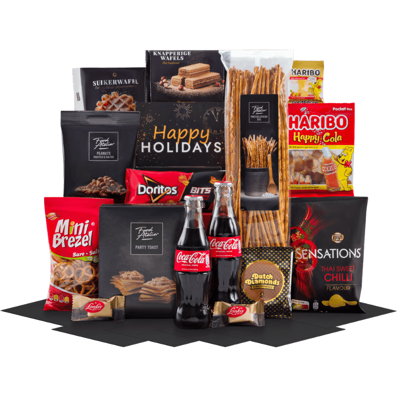 Toast & Toffee Kerstbox met Wafels, Cola en Snacks
