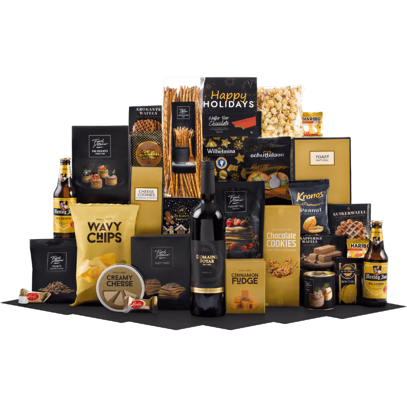 Wijn, Kaas & Wafelplezier Kerstpakket Luxe Editie