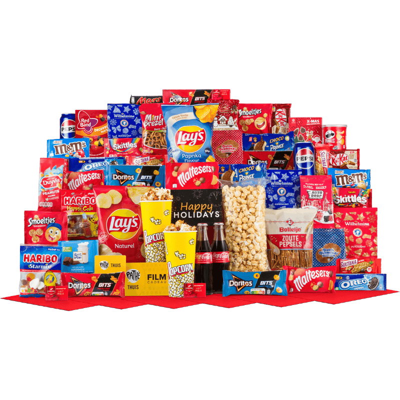 Filmavond Popcorn Kerstpakket XL met Pathé Bon