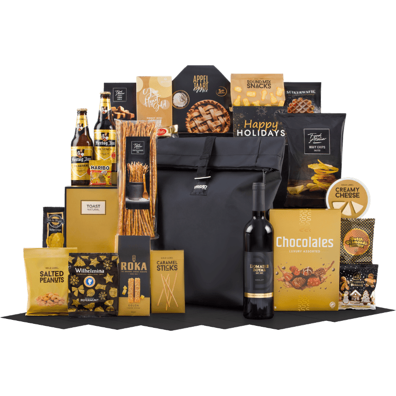 Rugtas & Wijnproeverij Kerstpakket Luxe Editie